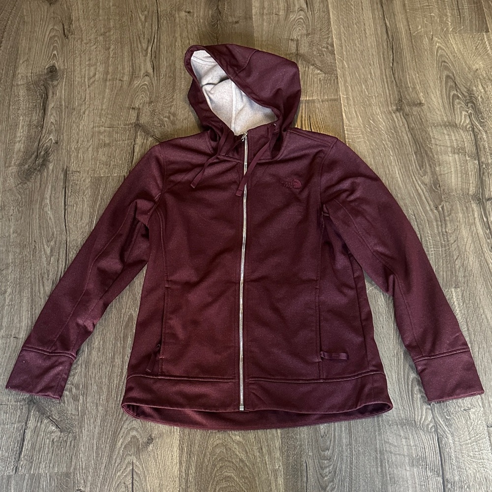 Women's The North Face Burgundy Hooded Jacket